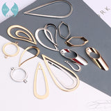 Minimalist Copper Earring Studs and Drop Earrings Set