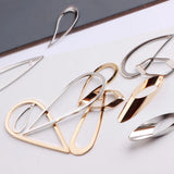 Minimalist Copper Earring Studs and Drop Earrings Set