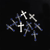 10Pcs/Lot Crucifix Cross Pendant Charms for DIY Rosary Necklace