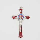 Religious St Benedict Wall Cross Crucifix Pendant 11x7cm