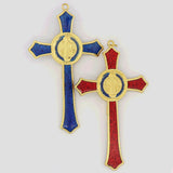 Religious St Benedict Wall Cross Crucifix Pendant 11x7cm