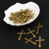 20Pcs Catholic Crucifix Jesus Cross Charms INRI Holy Christ Pendants