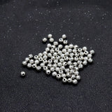 Diyalo 50Pcs Metal Silver 5mm Loose Cross Beads DIY Rosary Necklace Bracelet