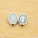 Catholic Christ Jesus Saint Benedict Beads DIY Rosary Necklace Jewelry Parts