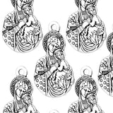Diyalo 5Pcs Our Lady Theotokos Iverskaya Pendant DIY Rosary Chaplet Necklace
