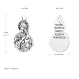 Diyalo 5Pcs Our Lady Theotokos Iverskaya Pendant DIY Rosary Chaplet Necklace