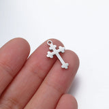 Small Jesus Orthodox Cross Pendant Charms DIY Jewelry