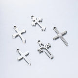 Small Jesus Orthodox Cross Pendant Charms DIY Jewelry