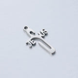 Small Jesus Orthodox Cross Pendant Charms DIY Jewelry