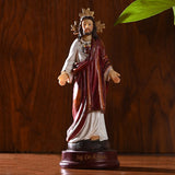 Diyalo Sacred Heart of Jesus Statue with Open Arms Holy Christ Heart Figurine