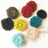 Bohemian Braid Round Crystal Earrings Statement Jewelry