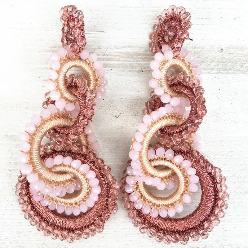 Bohemian Style Crystal Earrings - Birthday Gift