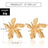 Docona Big Flower Drop Dangle Earring for Women