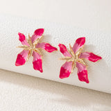 Docona Big Flower Drop Dangle Earring for Women