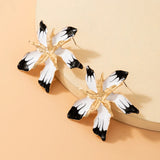 Docona Big Flower Drop Dangle Earring for Women