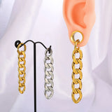 Doearko 2PCS Chains Ear Plugs Tunnels Gauges Body Jewelry