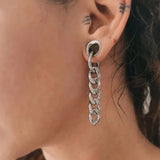 Doearko 2PCS Chains Ear Plugs Tunnels Gauges Body Jewelry