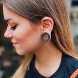 Doearko Stainless Steel Pattern Screw Ear Expander Gauges Plugs Tunnels Earrings