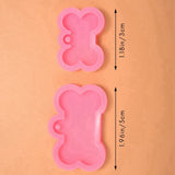 Dog Bone Resin Silicone Molds, 10Pcs DIY Dog Tag Epoxy Resin Mold