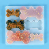 Dog Bone Tag Epoxy Resin Mold Keychain Pet Hanging Sign Silicone Mould