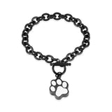 Dog Paw Print Cremation Jewelry for Ashes Memorial Urn Bangle