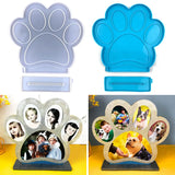 Dog Paw Shape Photo Frame Ornament Resin Mold DIY Making Desktop Decoration