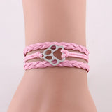 Dog Paw Bracelet Stacks Animal Charm Bracelets for Women Men Dogs