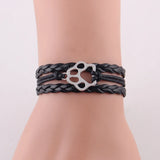 Dog Paw Bracelet Stacks Animal Charm Bracelets for Women Men Dogs