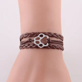 Dog Paw Bracelet Stacks Animal Charm Bracelets for Women Men Dogs