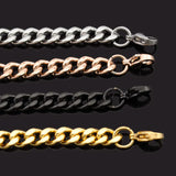 Hearts Bracelets Women Link Chain Jewelry Stainless Steel ID Bangle