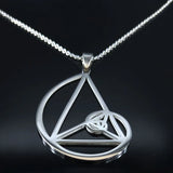 Golden Ratio Stainless Steel Necklace - Fibonacci Pendant