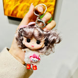Cartoon Doll Keychain Star Eye Princess Girls' Toy Pendant Gift for Daughter