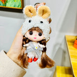 Cartoon Doll Keychain Star Eye Princess Girls' Toy Pendant Gift for Daughter
