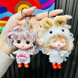 Cartoon Doll Keychain Star Eye Princess Girls' Toy Pendant Gift for Daughter