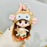 Cartoon Doll Keychain Star Eye Princess Girls' Toy Pendant Gift for Daughter