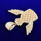 Dollar Wing Pendant CZ Men's Hip Hop Rock Jewelry