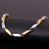 Gift Jewelry Stainless Steel 2-Tone Chain Bracelet For Women