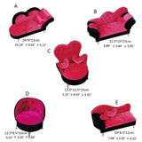 Dollhouse Fancy Couch Jewelry Storage Organizer Box Open Armchair Sofa A0NF