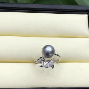 Dolphin 925 Sterling Silver Ring Finger Ring Settings Base