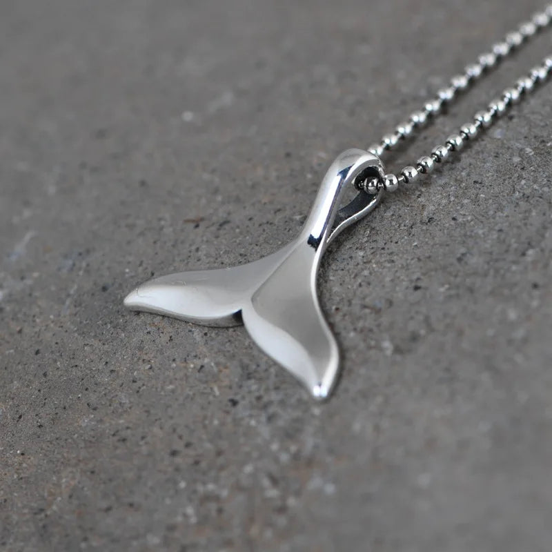 Dolphin Pendant Necklace Silver Women DIY Jewelry