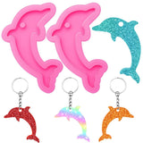 Silicone Dolphin Keychain Mold for Resin, DIY Jewelry Making Tool