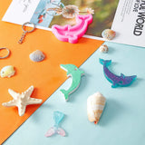 Silicone Dolphin Keychain Mold for Resin, DIY Jewelry Making Tool