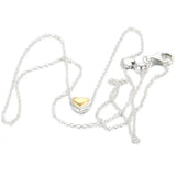 Golden Heart Necklace 925 Sterling Silver Chain for Women Teen Girls