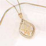14k Coated Pearl Pendant Necklace DIY Jewelry Accessory
