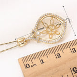 14k Coated Pearl Pendant Necklace DIY Jewelry Accessory