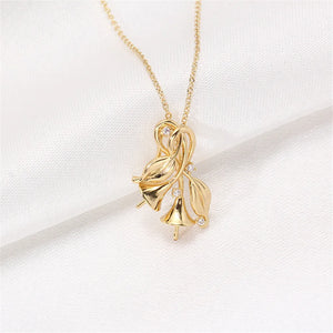 Delicate 14k Coated Pearl Necklace Pendant DIY Accessories