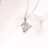 14k Coated Dolphin Pearl Necklace Pendant DIY for Women