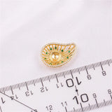 14k Green Zircon Pearl Necklace Pendant DIY Accessories Women