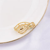 14k Green Zircon Pearl Necklace Pendant DIY Women