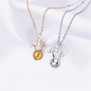 14k Triangle Zircon Pearl Necklace Pendant DIY